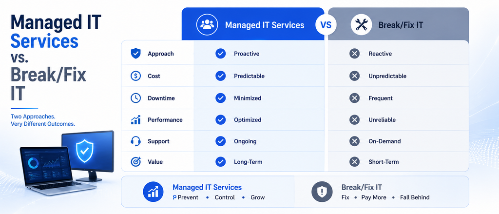 Managed IT Services vs. Break/Fix